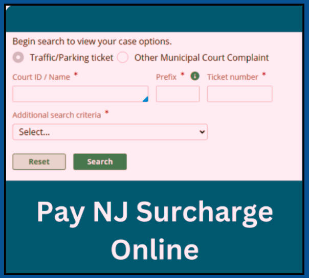 Pay NJ Surcharge Online